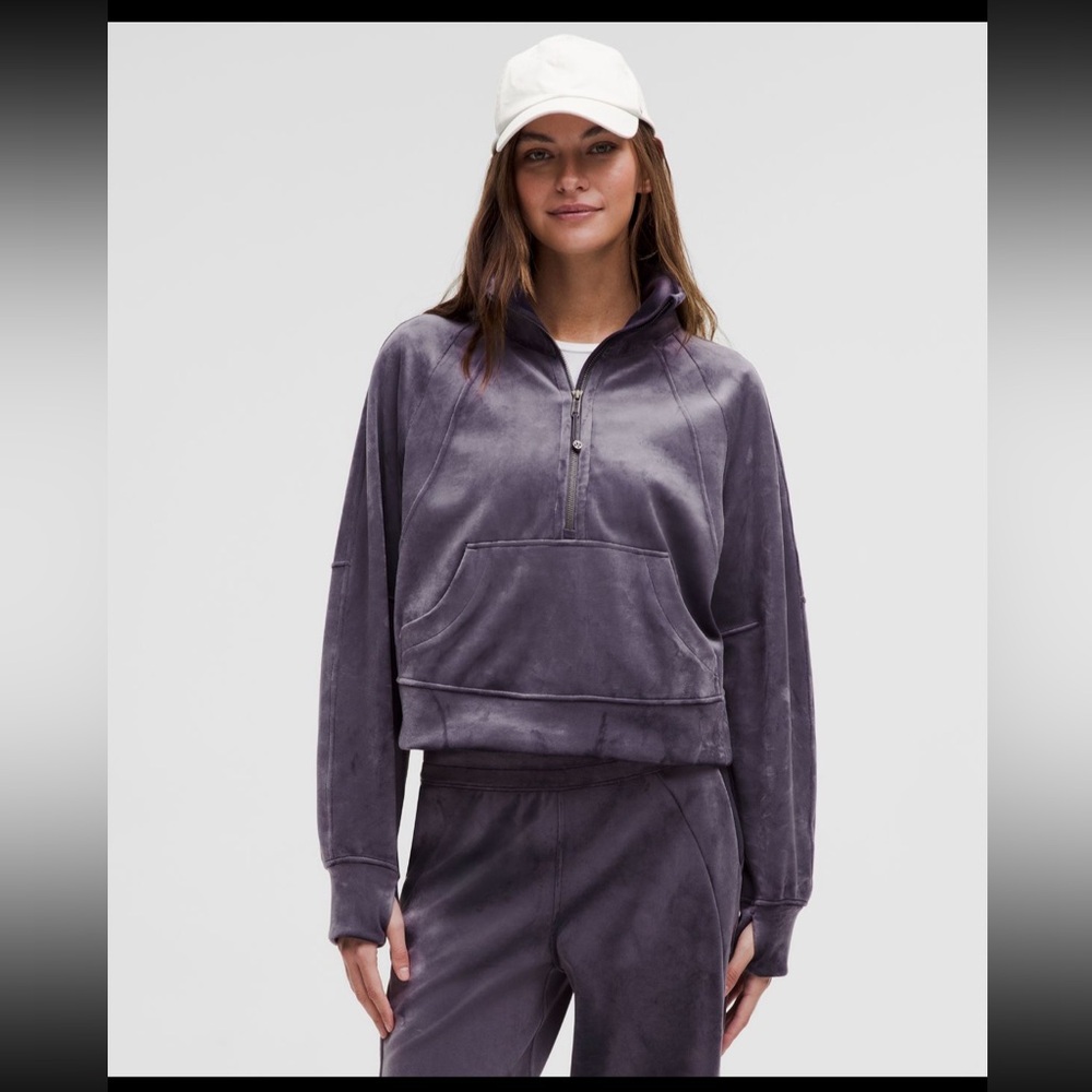 Lululemon Scuba oversized funnel neck sweater. Nightfall.Purple/Gray tone.M/L - Picture 2 of 16